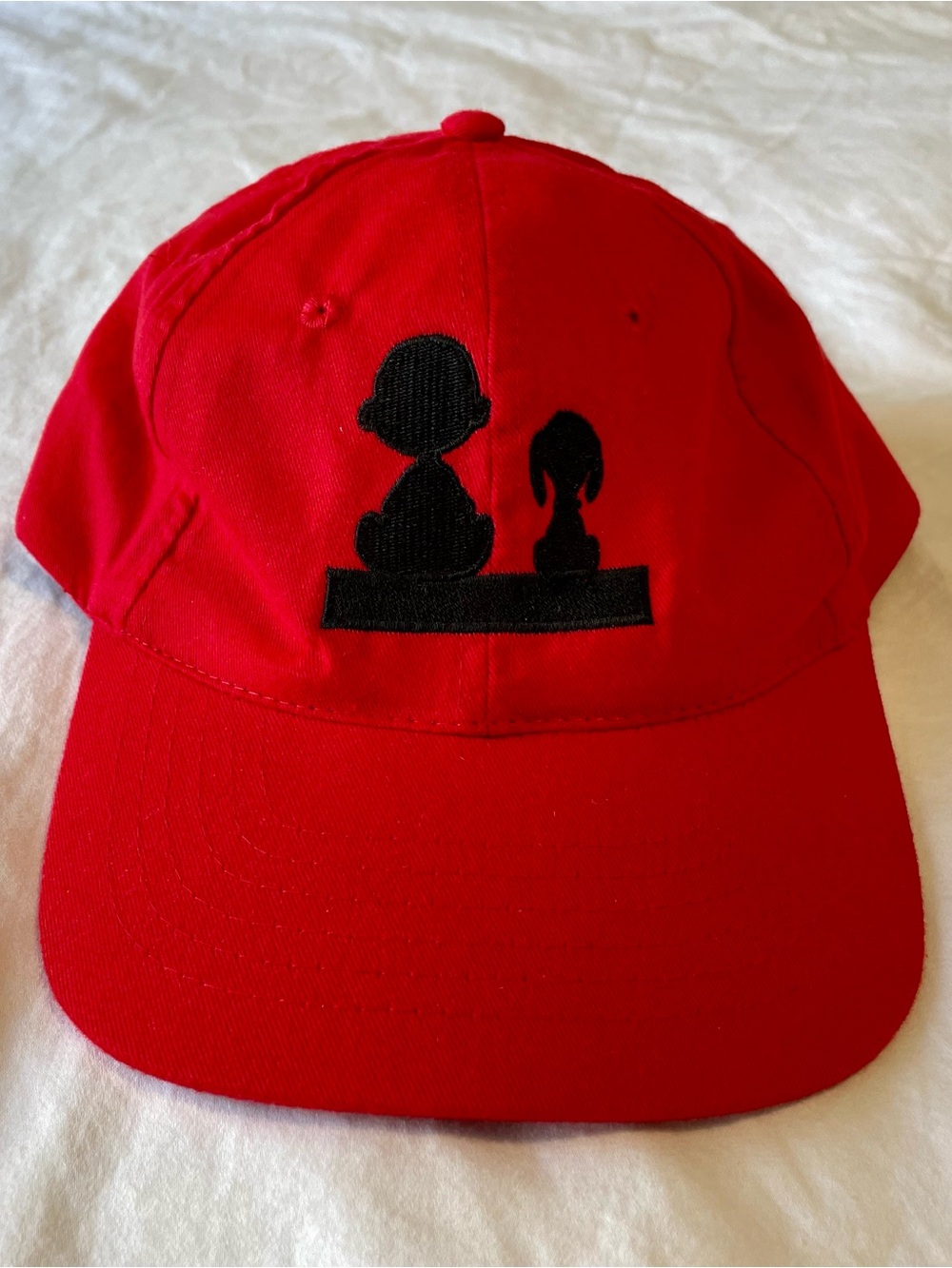 Charlie Brown red baseball cap -Vintage Broadway merchandise from the 90s